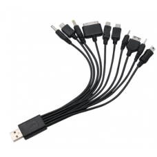 Cabo Universal USB 10 em 1 Iphone/Samsung/Nokia/PSP PRETO Cabo Universal USB 10 em 1 Iphone/Samsung/Nokia/PSP PRETO